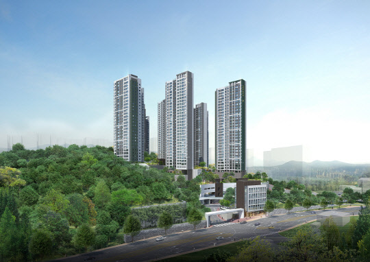 기흥 푸르지오 포레피스 주경 투시도. <대우건설 제공>